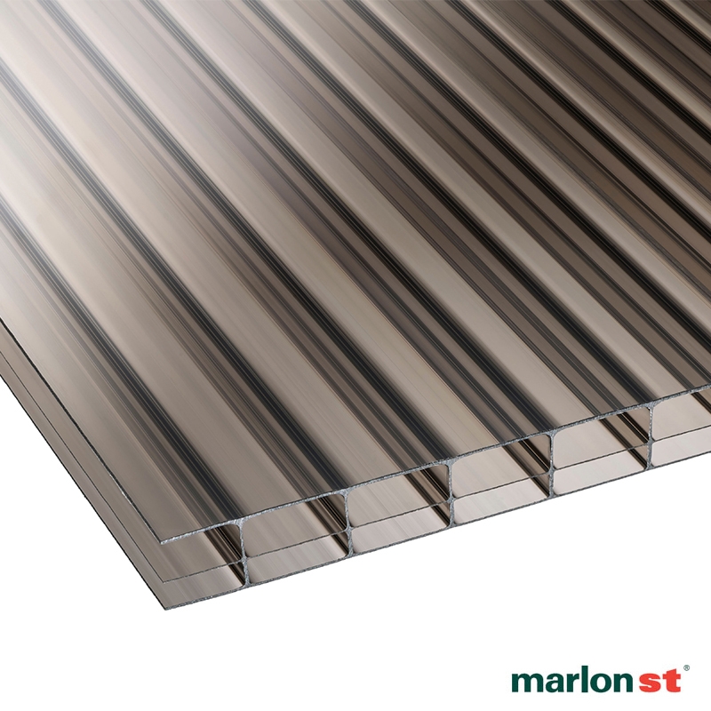 Marlon 16mm Bronze Triplewall Polycarbonate Sheet - 4000mm x 610mm