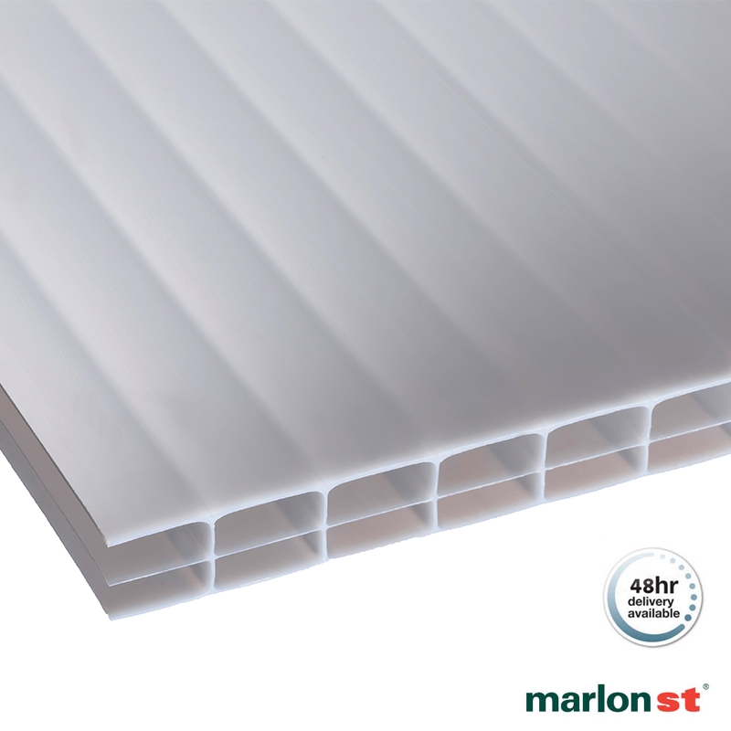 Marlon 16mm Opal Triplewall Polycarbonate Sheet - 3000mm x 700mm