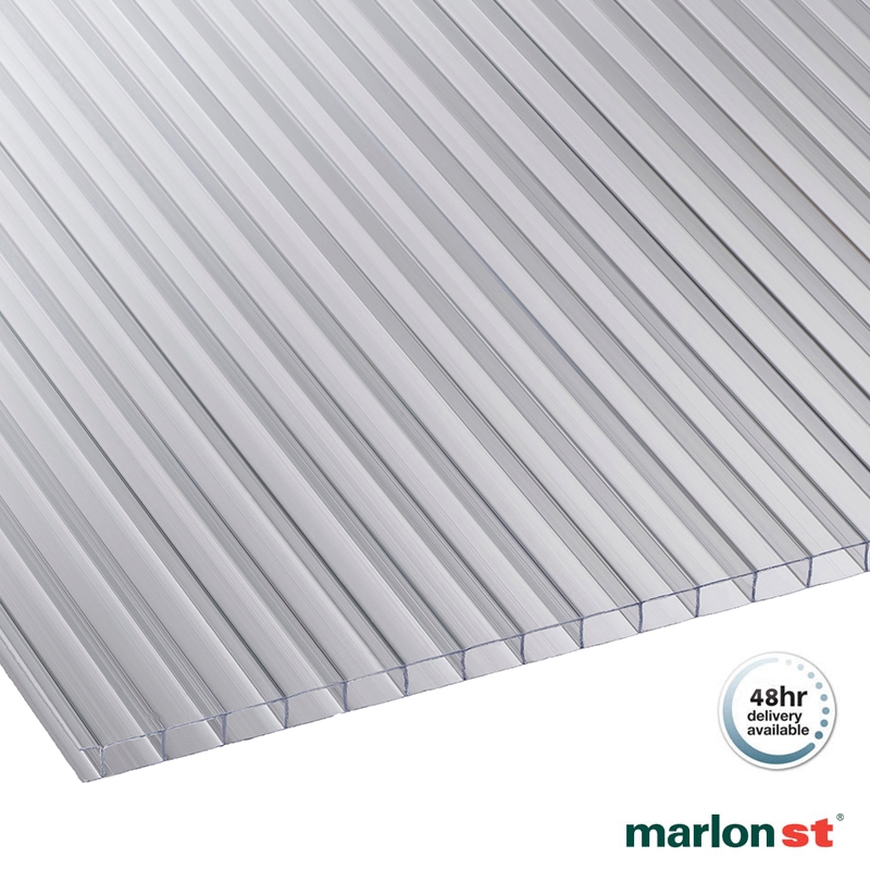 Marlon 4mm Horticultural Insulated Polycarbonate Roof Sheet 1220mm x 610mm