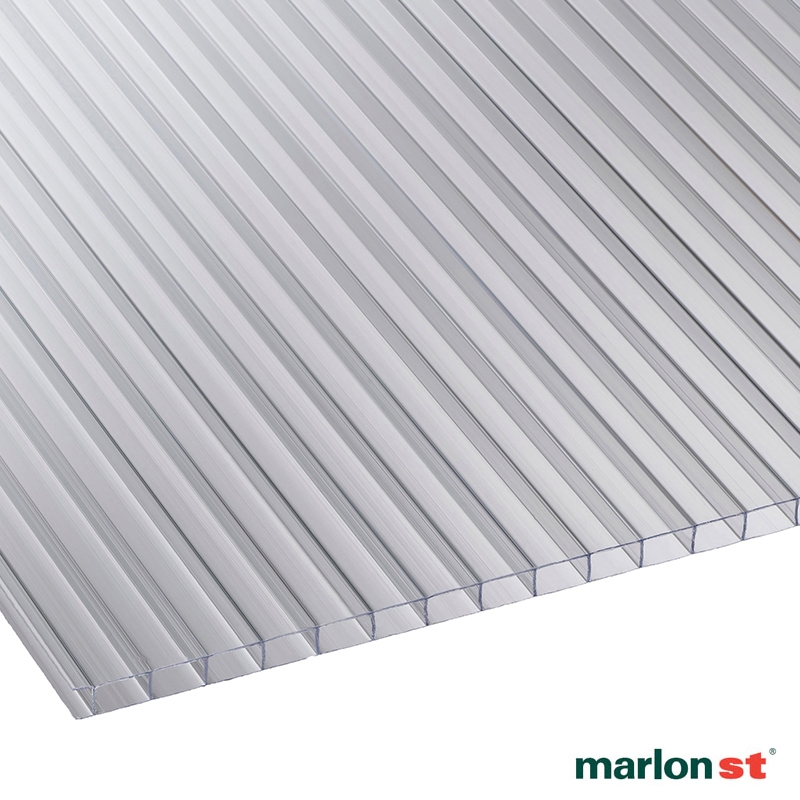 Marlon 6mm Clear Twinwall Polycarbonate Sheet 6000mm x 2100mm