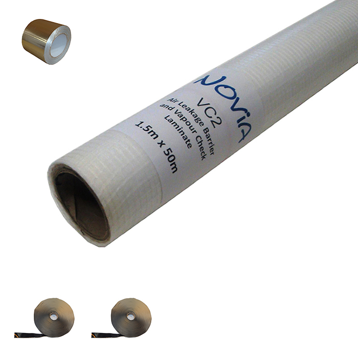 Novia VC2 Air & Vapour Control Layer Kit - 75m2