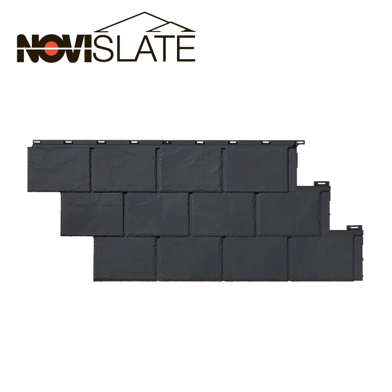 NoviSlate Polymer Roofing Panel in Carbon Gray by Novik - 4.52m2 Pack