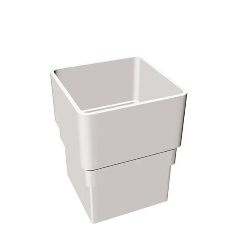 Square Plastic White Downpipe Connector Roofing Superstore®