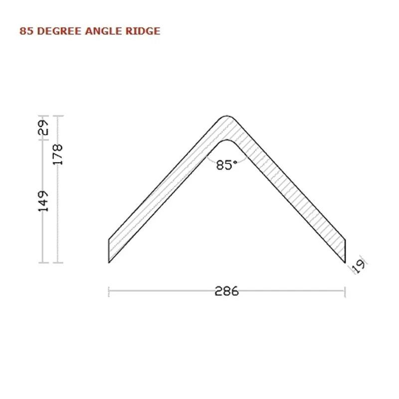 Redland Angle Ridge & Hip Tile in Slate Grey - 85 Degrees | Roofing ...