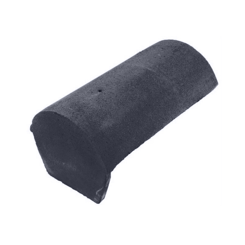 Redland Clay Half Round Block End Ridge 300mm - Vintage Blue | Roofing ...