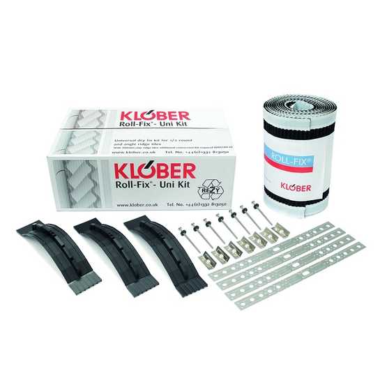 Universal Ridge Kit Klober Roll-Fix Universal Ridge Kit Anthracite - 5m Pack | Roofing ...