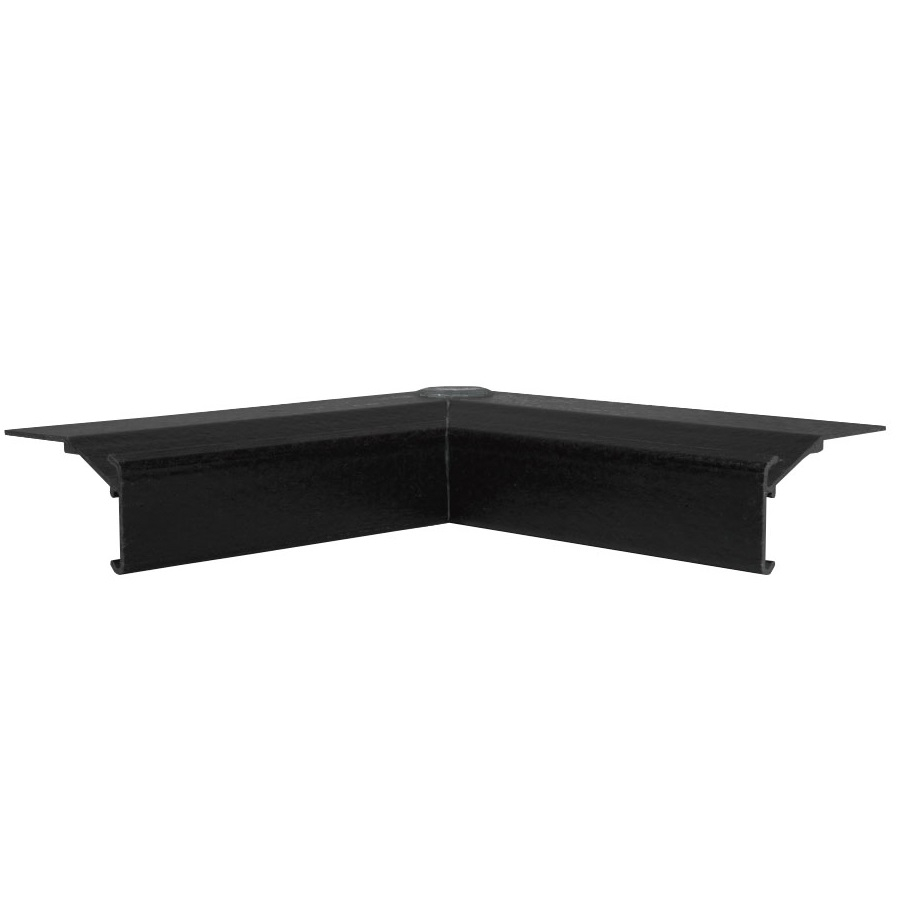 Ryno DE50 GRP Drip Edge Internal Corner - Black