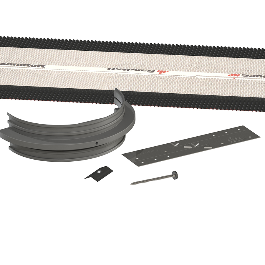 Sandtoft Roll Ridge System for 457mm Concrete Half Round Ridges - 6m