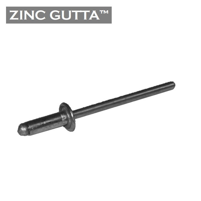 Metal Gutta Zinc Gutter Rivets 3.9 x 11mm - Bag of 100