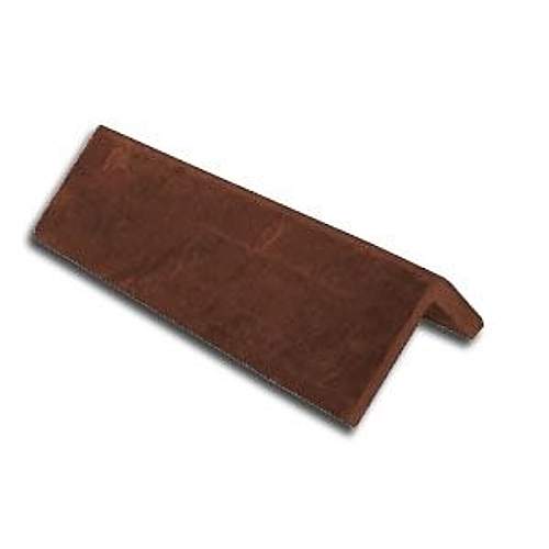 Cembrit Universal Plain Angle Concrete Ridge Stop End 450mm Terracotta ...