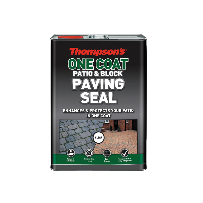 Thompsons One Coat Patio & Block Paving Seal 5L (Pack of 2) Roofing