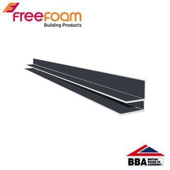 uPVC F Trim (Soffit Board Wall Trim) 5m Storm Grey Roofing Superstore®