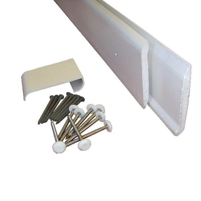 uPVC Gutter Drip Trim for EPDM Roof Systems White - 2.5m Length