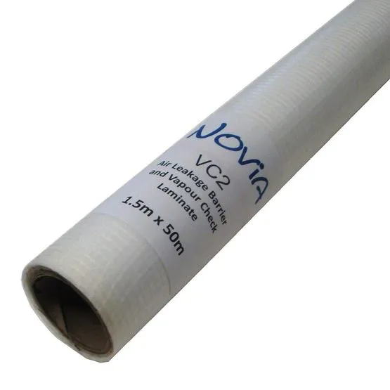 Vcl Cladding Novia VC2 Vapour Control Layer Sd2 Reinforced Laminate - 1.5m x 50m ...