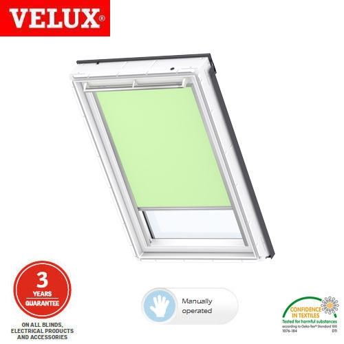 VELUX Manual Blackout Blind DKL M08 4569 - Pale Green