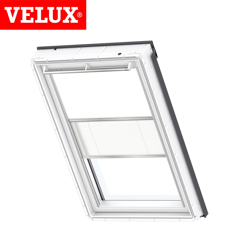 VELUX Manual Duo Blackout Blind DFD CK02 1025 - White and White