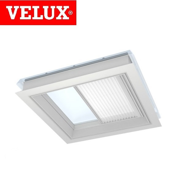 VELUX FMG 090090 1016 Electric Pleated Blind - White