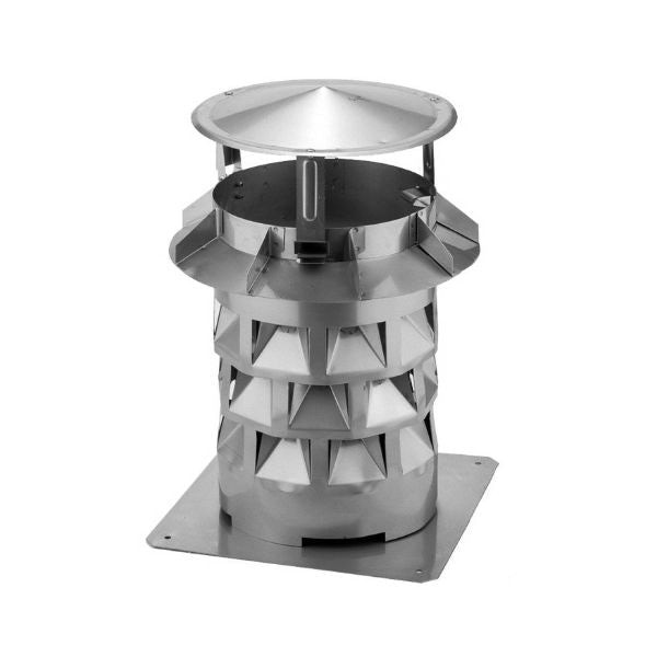 Windkat Square Base Metal Chimney Pot