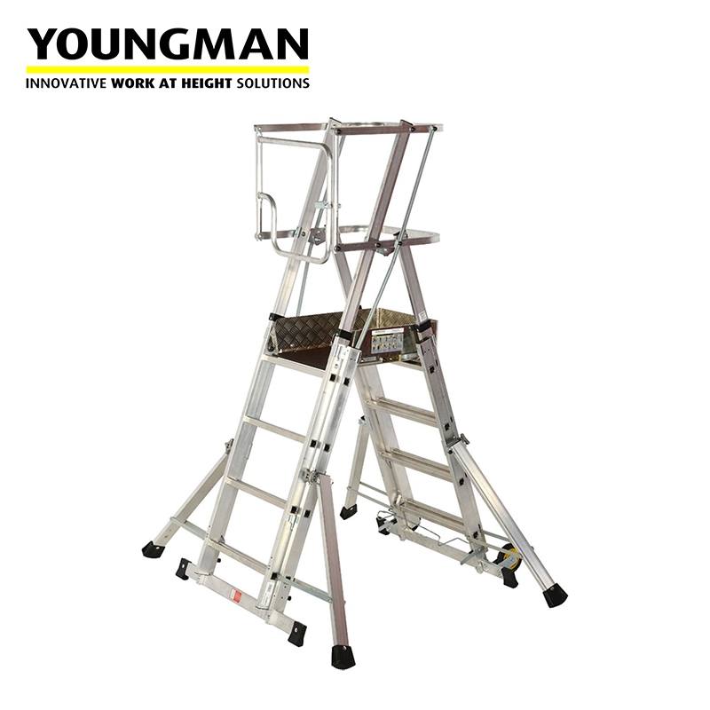 Youngman Teleguard Ultimate Telescopic Platform Ladder - 4 to 6 Rung