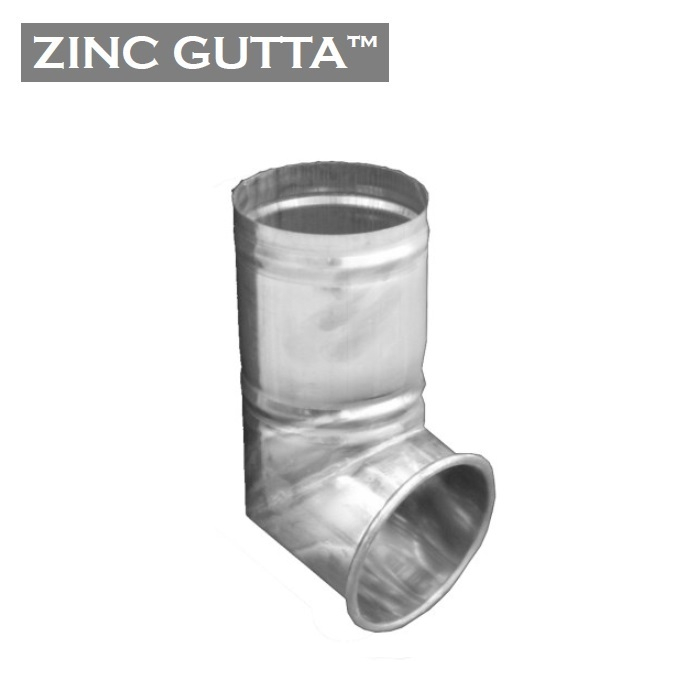 Metal Gutta Zinc Round 80mm Downpipe Shoe
