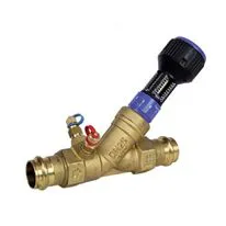 Albion Brass Double Regulating Valve Fixed Orifice M Press Ends