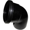 FloPlast Black 112.5 Degree Bend Socket Spigot - 110mm 
