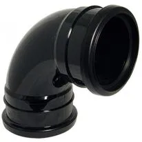 FloPlast Black Soil 92.5 Degree Double Socket Bend - 110mm