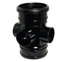 FloPlast 110mm Black Soil Boss Pipe Socket/Solvent