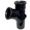 FloPlast Black 112.5 Degree Soil Branch - 110mm 