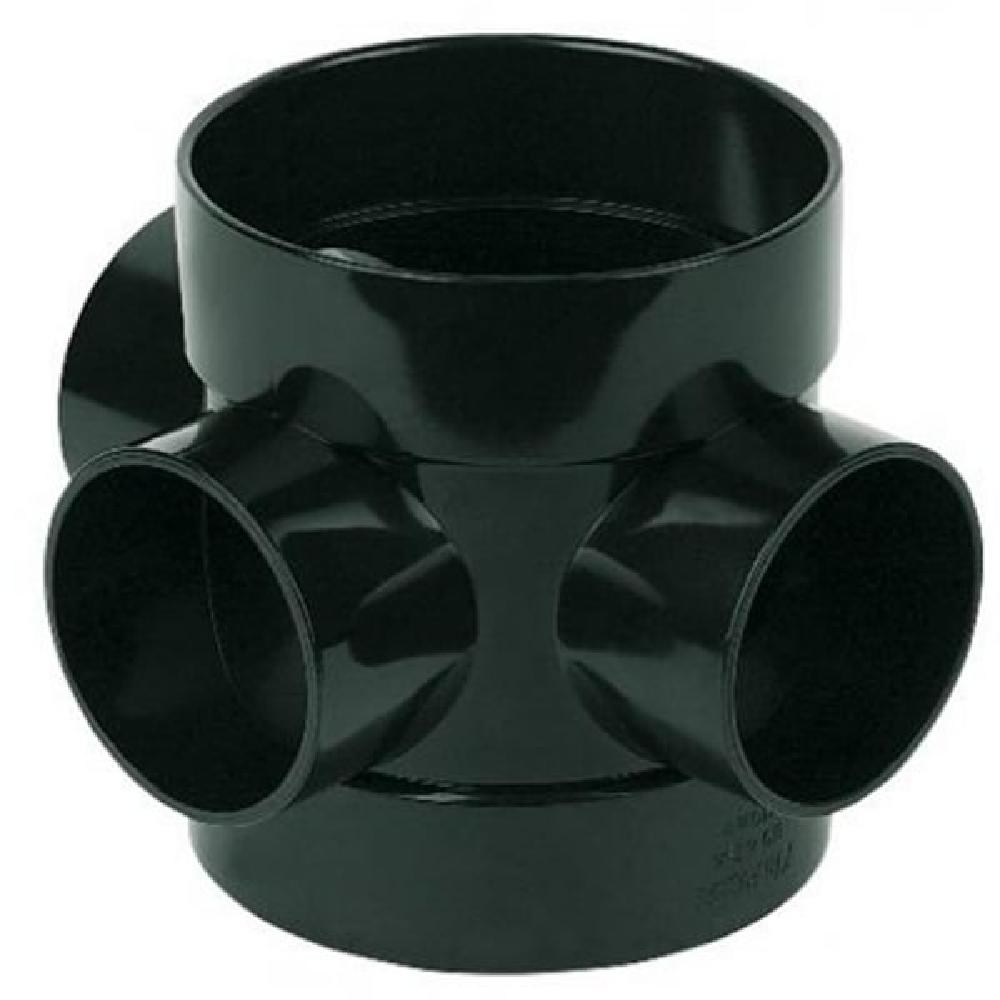 FloPlast 110mm Black Soil Short Boss Pipe