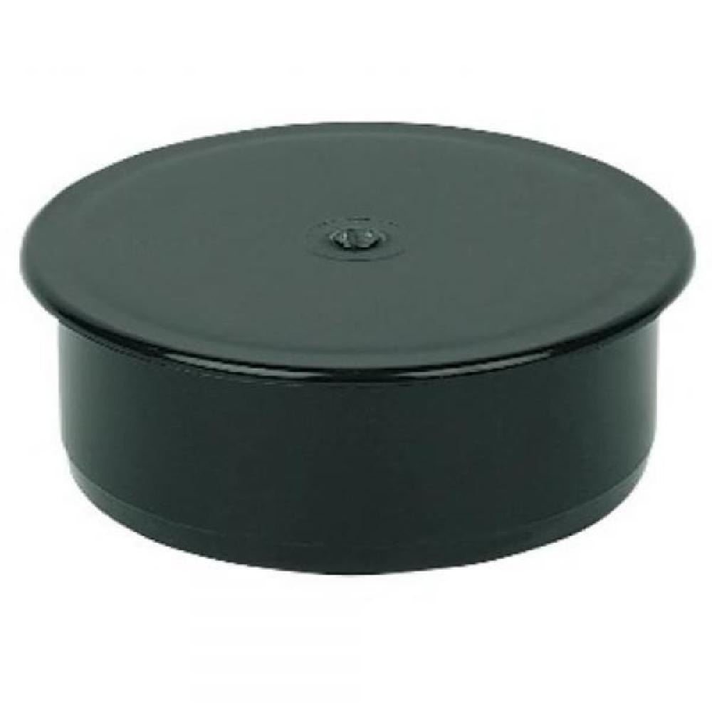 Floplast Black Soil Socket Plug - 110mm