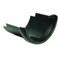 FloPlast Black Left Hand Iron To Ogee Round Adaptor - 112mm