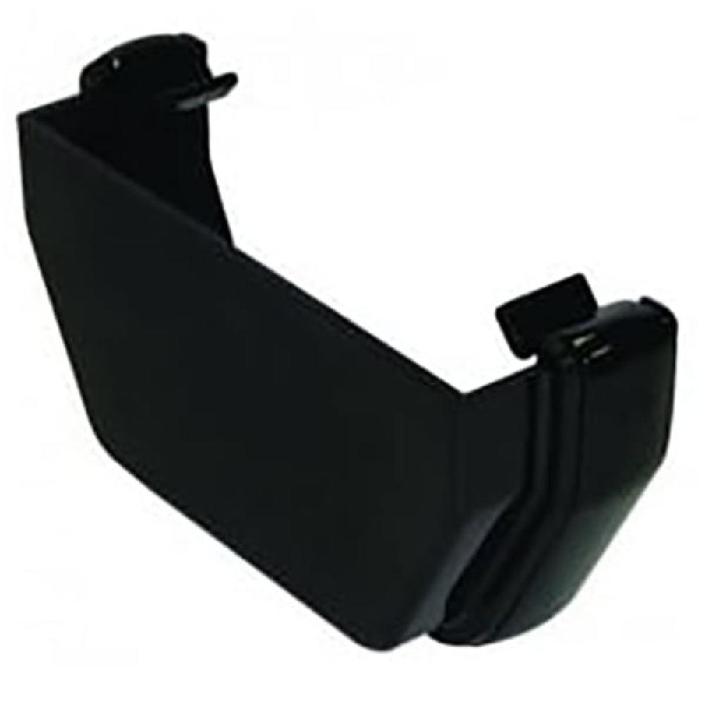 FloPlast RES1 Black Square External Stop End - 114mm