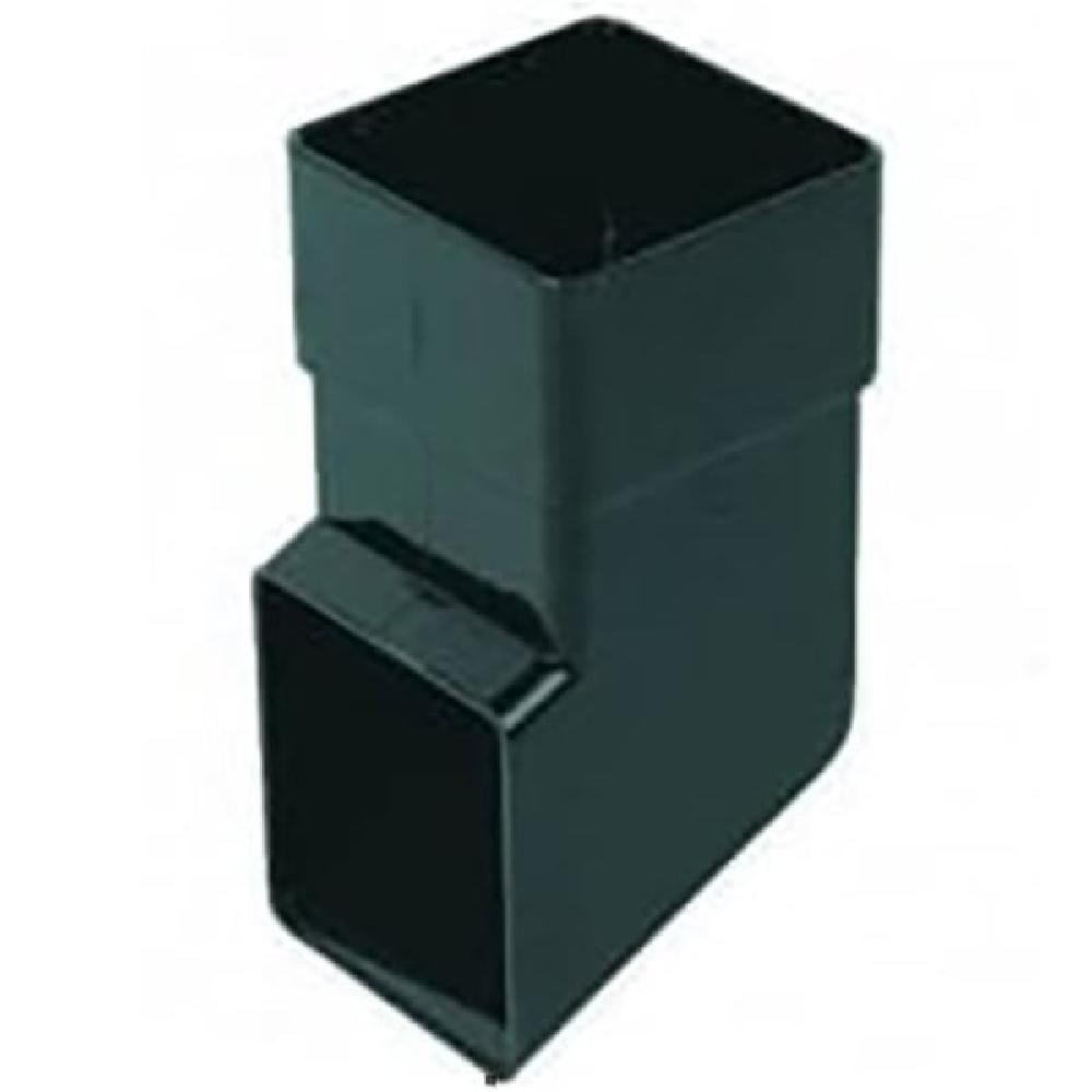 Floplast RBS3 Black Square Pipe Shoe - 65mm