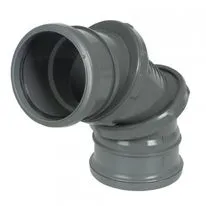 FloPlast Grey Adjustable Double Socket Bend