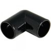 FloPlast Black Overflow 90 Degree Bend - 21.5mm