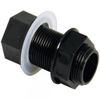 FloPlast Black Overflow Straight Tank Connector 21.5mm