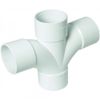 FloPlast Solvent Weld Cross Tee - 40mm 