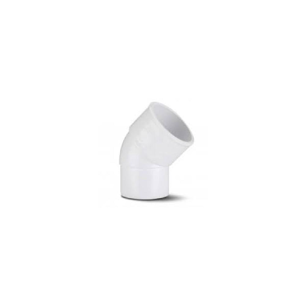 Floplast White Obtuse 135 Degree Bend