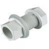 FloPlast White Overflow Straight Tank Connector - 21.5mm