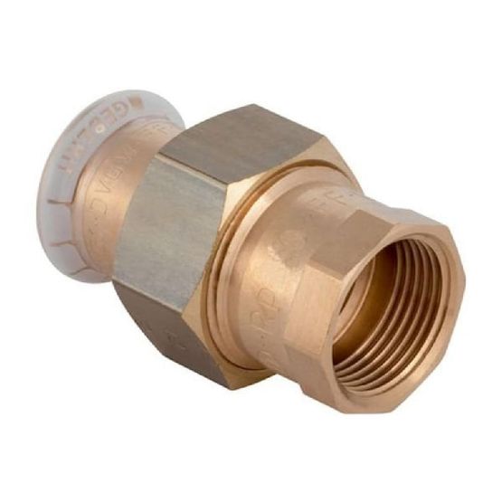Geberit Mapress Copper Female Union Adaptor - 28mm x 1 inch | Plumbing ...
