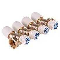 Hep2O Four Port Valved Manifold - 15mm