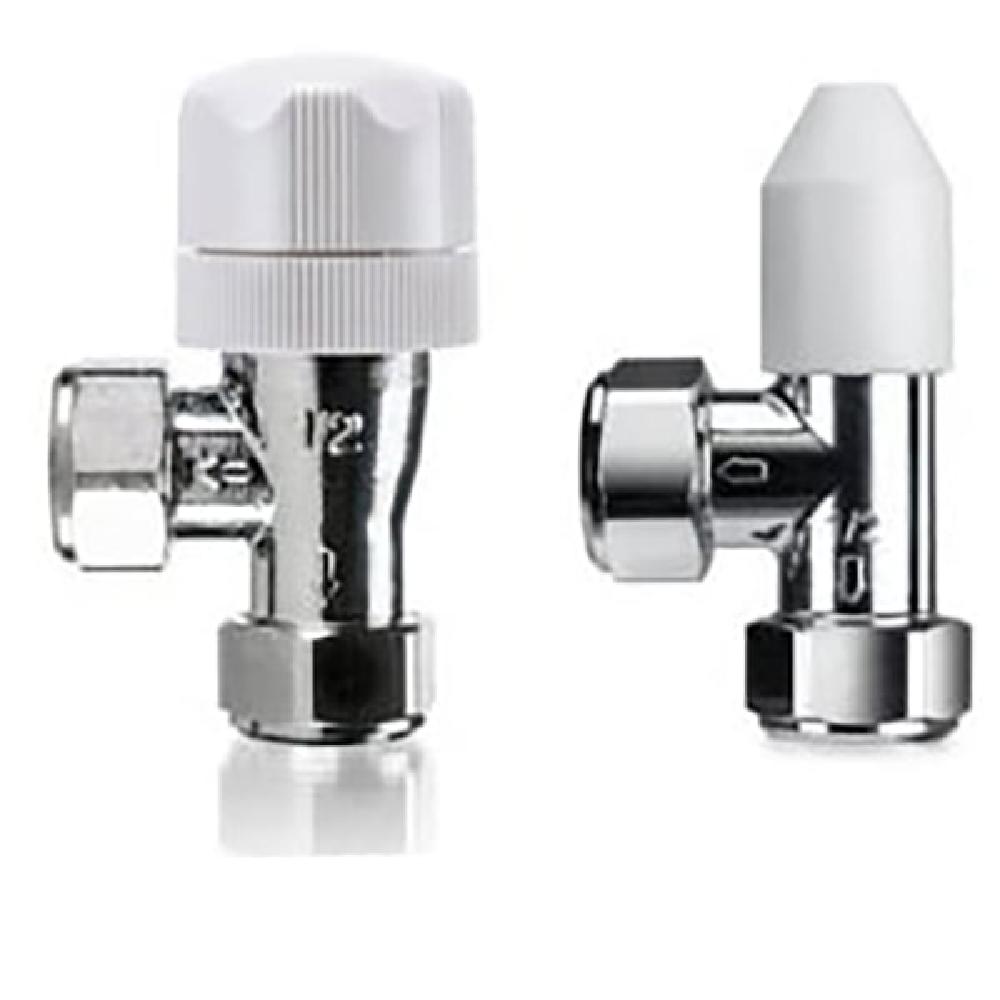 Honeywell Home Valencia Manual Valve  Lockshield Angled