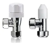 Honeywell Home Valencia Manual Valve  Lockshield Angled