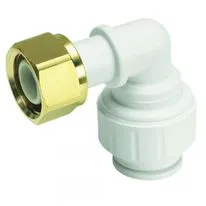 John Guest Speedfit Tap Connector Elbow - 15mm x 1/2 inch