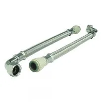 John Guest Speedfit Flexi Hose Elbow Pattern - 15mm x 1/2 inch x 300mm