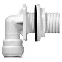John Guest Speedfit Bulkhead Elbow - 15mm x 3/4 inch
