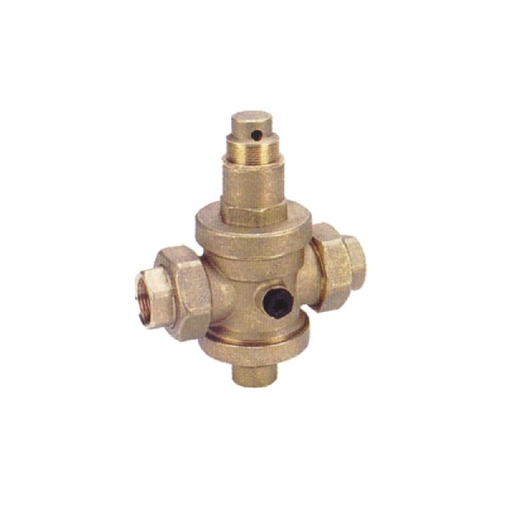 JTM Brass Pressure Reducing Valve with Union Ends