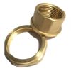 JTM Female x Female Brass Pump Union Pair - 1/2 inch x 1 inch