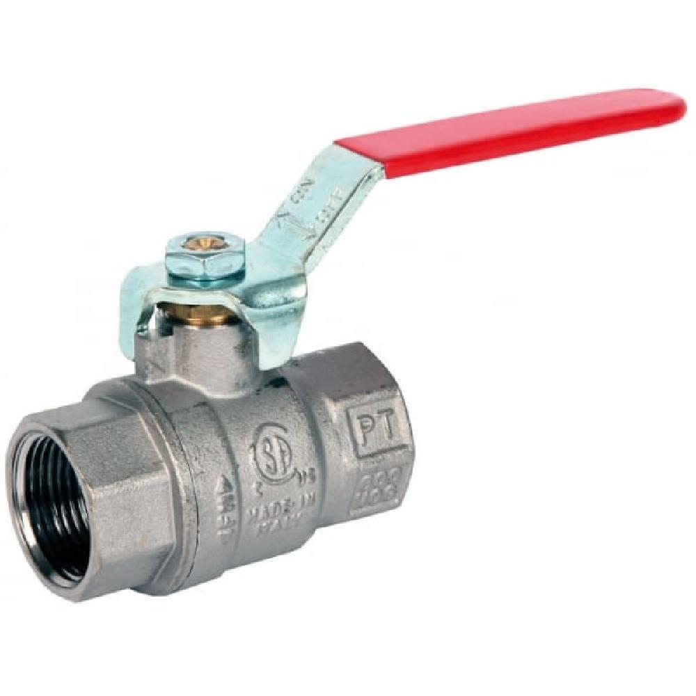 JTM WRAS Full Bore Red Lever PN16 Brass Valve